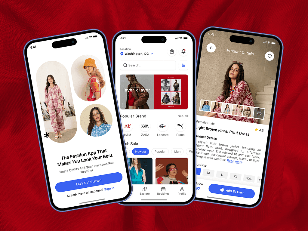 Modern Fashion App UI & Application Development